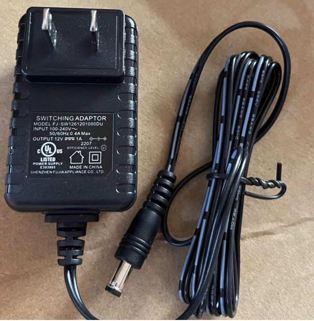 New FJ-SW1261201000DU 12V DC 1000mA Class 2 Power supply Adapter